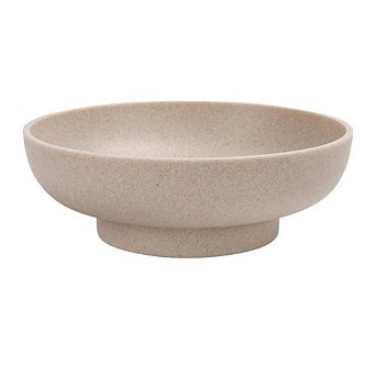 Artificial Stone Resin Beige Decorative Bowl