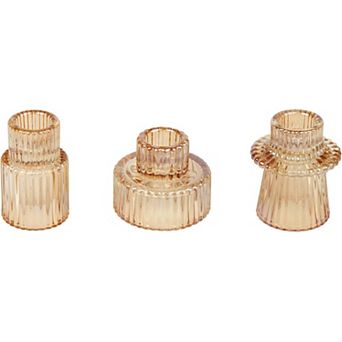 Tapered Glass Candle Holders