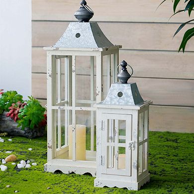 Wooden Candle Lantern Decorative Lantern Holder Decor for Outdoor, Home Garden Wedding