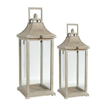 Wooden Candle Lantern Decorative Lantern Holder Decor for Outdoor, Home Garden Wedding