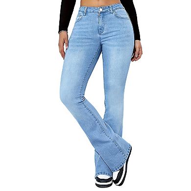 Women's High Waisted Jeans Slim Fit Denim Pants Casual Trendy Long Pants