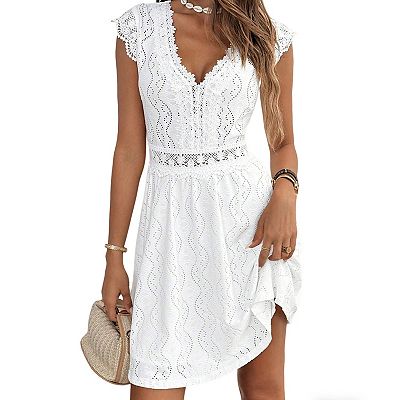 short cute dresses for summer Mini Dress Women Knot Summer Short Dress Women's Casual at Amazon Women's  Clothing store