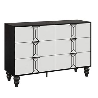 6 Drawer Dresser, Modern Chest with Deep Storage for Bedroom, Living Room, and Entryway