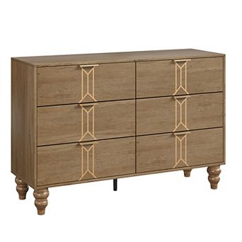 6 Drawer Dresser, Modern Chest with Deep Storage for Bedroom, Living Room, and Entryway
