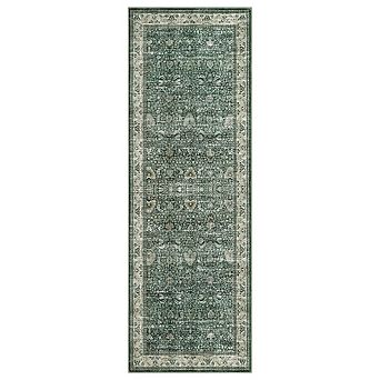Area Rugs, Washable Rugs for Living Room, Vintage Boho, Durable Low Pile Non-Slip Area Rug