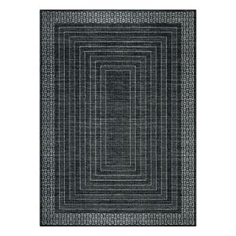 Area Rugs, Washable Rugs for Living Room, Vintage Boho, Durable Low Pile Non-Slip Area Rug