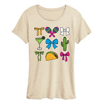 Women's Cinco de Mayo Bows & Fiesta Graphic Tee