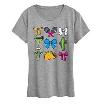 Women's Cinco de Mayo Bows & Fiesta Graphic Tee