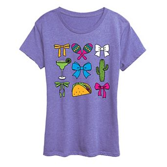 Women's Cinco de Mayo Bows & Fiesta Graphic Tee