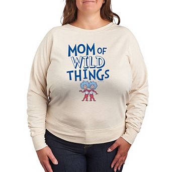 Plus Size Dr. Seuss The Cat In The Hat Mom Of Wild Things French Terry Long Sleeve Tee