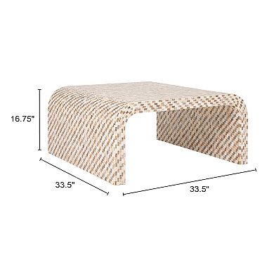 Hello Honey Mother of Pearl Waterfall Coffee Table