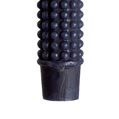 Hello Honey Hobnail Taper Candles in Box, Navy Blue, Set of 2