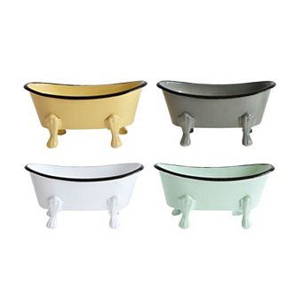 Hello Honey Metal Bathtub Soap Dishes (Set of 4 Colors)