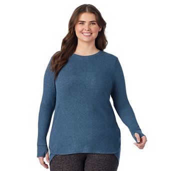 Plus Size Cuddl Duds® Soft Knit Long Sleeve Top