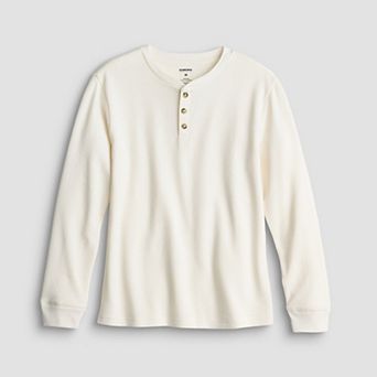 Boys 8-20 Sonoma Goods For Life® Adaptive Long Sleeve Thermal Henley Shirt