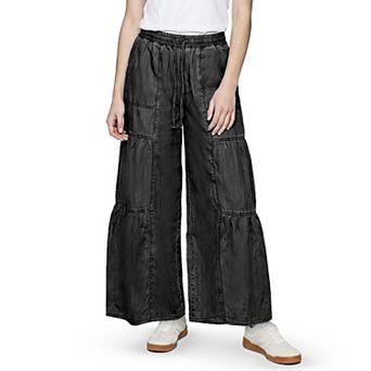 Juniors' madden girl Wide Leg Tiered Pants