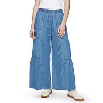 Juniors' madden girl Wide Leg Tiered Pants