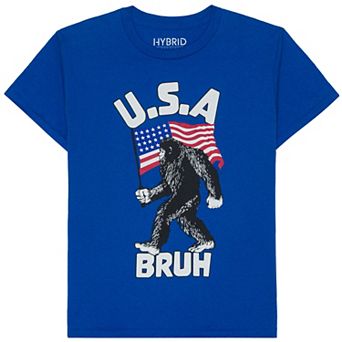 Boys 8-20 Americana U.S.A. Bruh Graphic Tee