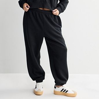 Juniors' Plus Size SO® Foldover Fleece Jogger Pants