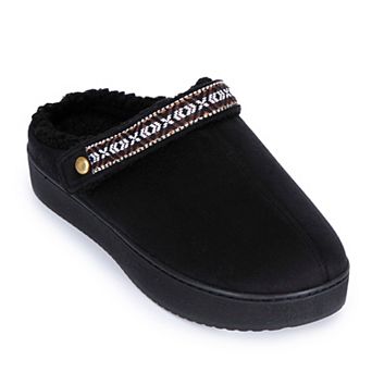 Women's isotoner Microsuede Slingback Platform Clog Slippers