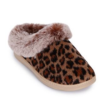 Women's isotoner Clog Slippers With Arch Support & Faux Fur Lining
