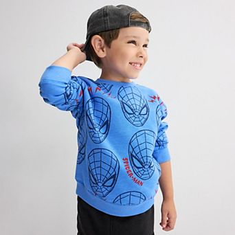 Baby & Toddler Boy Jumping Beans® Marvel's Spider-Man Fleece Crew Sweatshirt