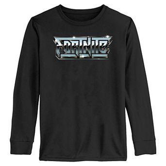 Boys 6-20 Fortnite Chrome Logo Long Sleeve Graphic Tee