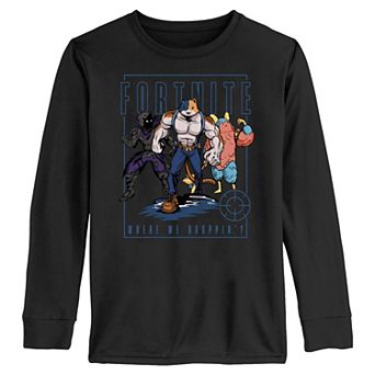 Boys 6-20 Fortnite Where We Droppin'? Team Long Sleeve Graphic Tee