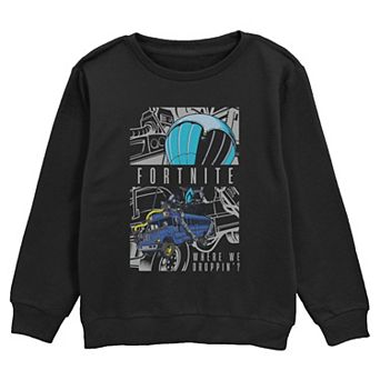 Boys 6-20 Fortnite Battle Bus Crew Fleece Sweatshirt