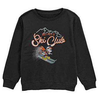 Boys 6-20 Disney's Mickey Mouse Ski Club Crew Fleece Sweatshirt