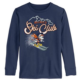 Boys 6-20 Disney's Mickey Mouse Ski Club Long Sleeve Graphic Tee
