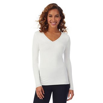 Women's Cuddl Duds® Softwear with Stretch Long Sleeve V-Neck