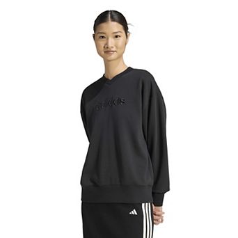 Women's adidas Seasonal Essentials Satin V-Neck Pullover