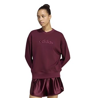 Women's adidas Seasonal Essentials Satin V-Neck Pullover