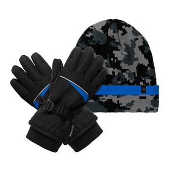 Boys ZeroXposur 2 pc Camo Beanie & Gloves Set