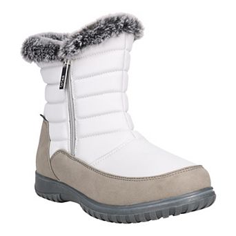 totes Delina2 Women's Zip Winter Ankle Boots With Faux Fur Lining