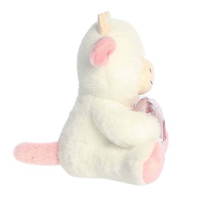 Aurora Small Witty Stuffed Animal 9" Smooches Pink Cow JUST SAYIN'