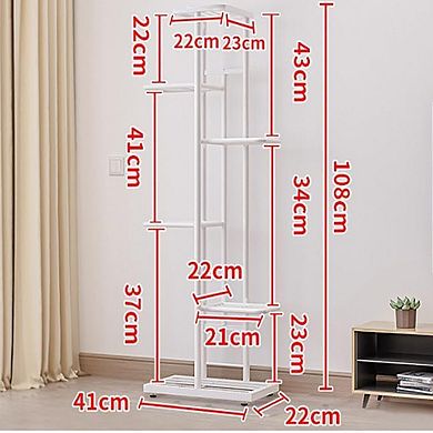 6 Tier Corner Metal Plant Stand Tall Indoor Shelf for 7 Pots Tiered Multiple Plant Display Rack