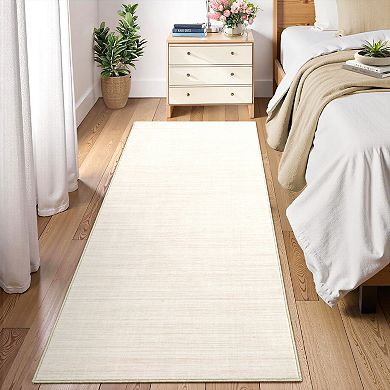 FairOnly Modern Solid Color Area Rug Low Pile Washable Non Slip Rug for Living Room Bedroom Kitchen