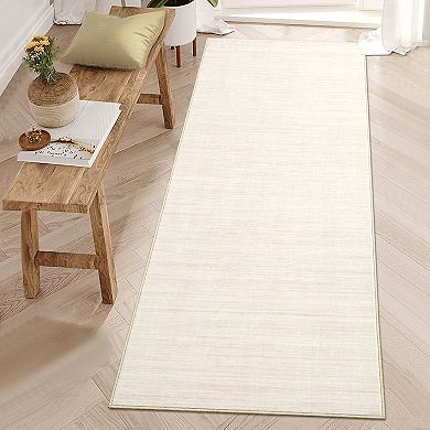 FairOnly Modern Solid Color Area Rug Low Pile Washable Non Slip Rug for Living Room Bedroom Kitchen