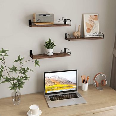 Cat Shaped Rustic Wood Wall Shelves