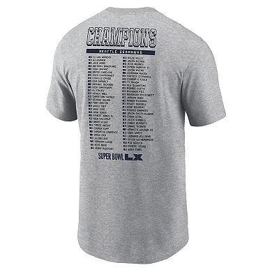 Men's Nike Seattle Seahawks Super Bowl LX Champions Team Roster Graphic Tee