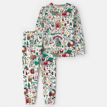Baby & Toddler Carter's 2 pc Christmas Scavenger Pajama Top & Pajama Bottoms Set