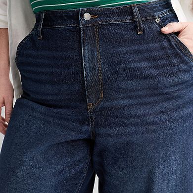 Plus Size Sonoma Goods For Life® High Rise Trouser Ankle Jeans