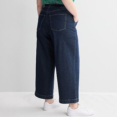 Plus Size Sonoma Goods For Life® High Rise Trouser Ankle Jeans