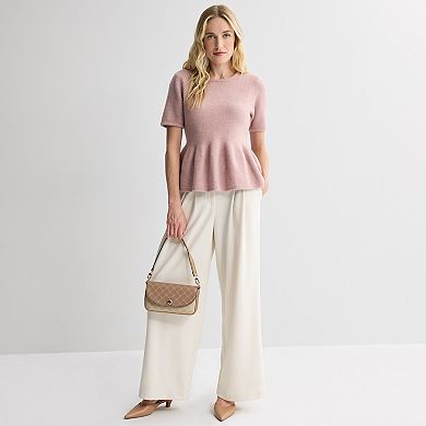 Women's Nine West Cozy Peplum Sweater