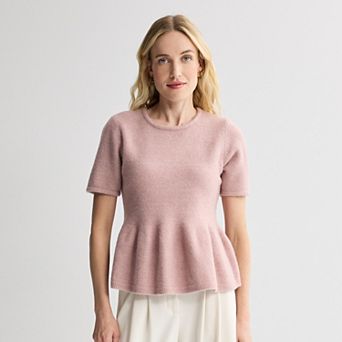 Women's Nine West Cozy Peplum Sweater