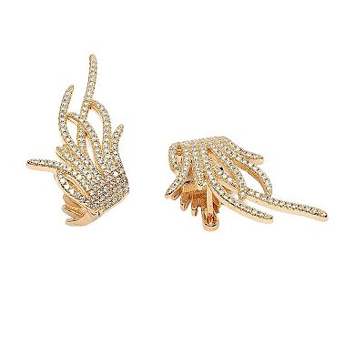 AGP PARIS Diva Collection Zirconia Grass Stud Earrings