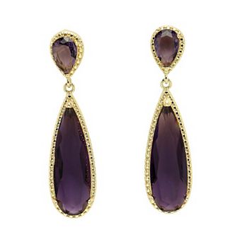 AGP PARIS Diva Collection Sleek Water Droplet Dangle Earrings