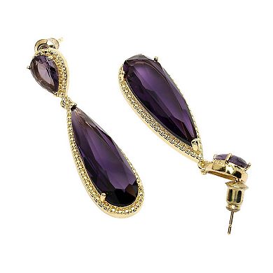 AGP PARIS Diva Collection Sleek Water Droplet Dangle Earrings